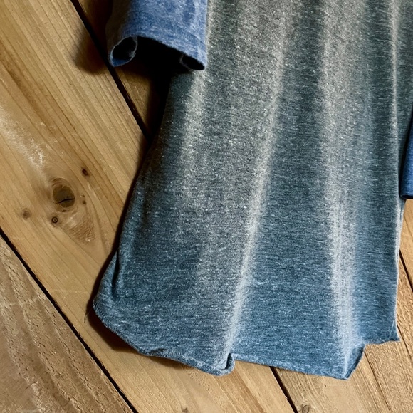 Alternative Earth Gray & Blue Vintage-style Baseball Tee Size M - Unisex fit - Picture 5 of 8
